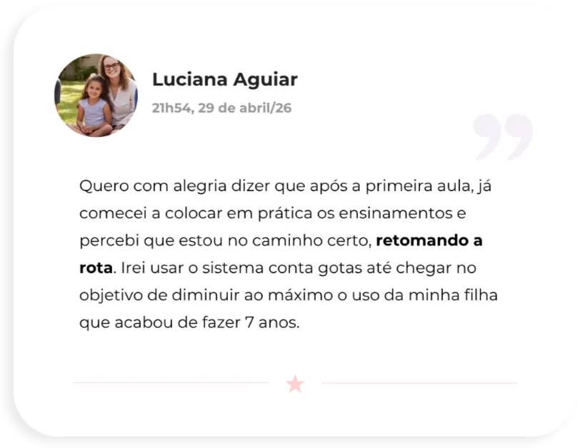 Depoimento de Luciana Aguiar